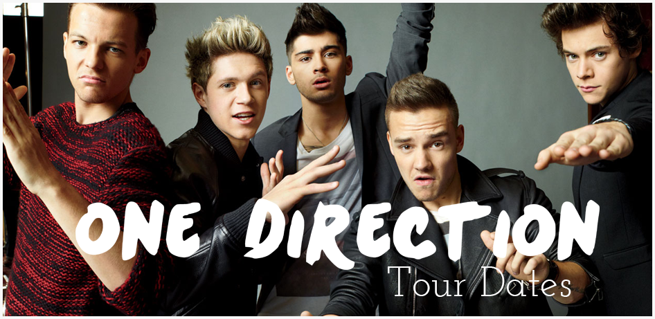 One Direction Tour Dates